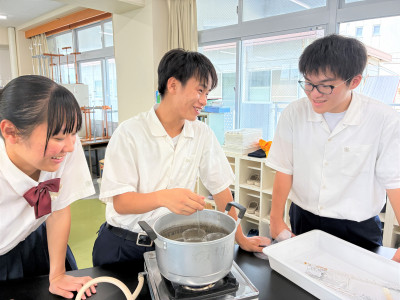 実験笑顔