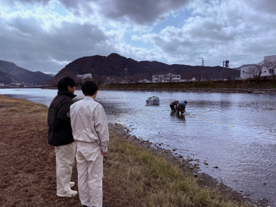 0129飼育準備と標識放流 (1)